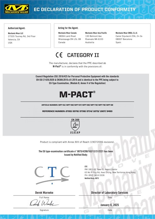 ПЕРЧАТКИ ТАКТИЧЕСКИЕ MECHANIX WEAR M-PACT® BLACK COVERT 759285838542 - фото 3927