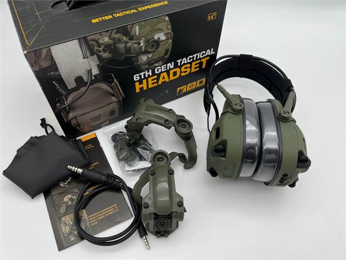 Активные наушники HEADSET TACTICAL GEN 6 с микрофоном 464922177032 - фото 672