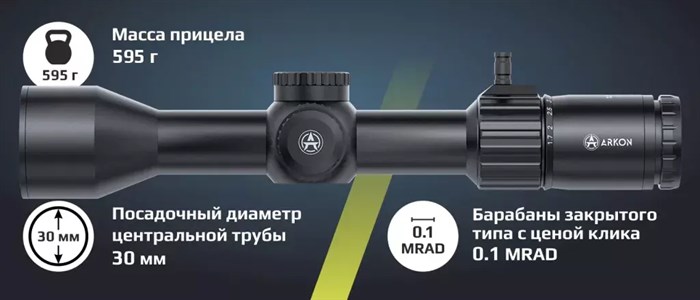 Оптический прицел ARKON Model B 1,7–10×45 152167327502 - фото 760