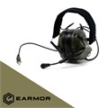 Активные наушники стрелковые Earmor Military Edition ME5 22-82 ДБ Хаки 809570384322 - фото 657